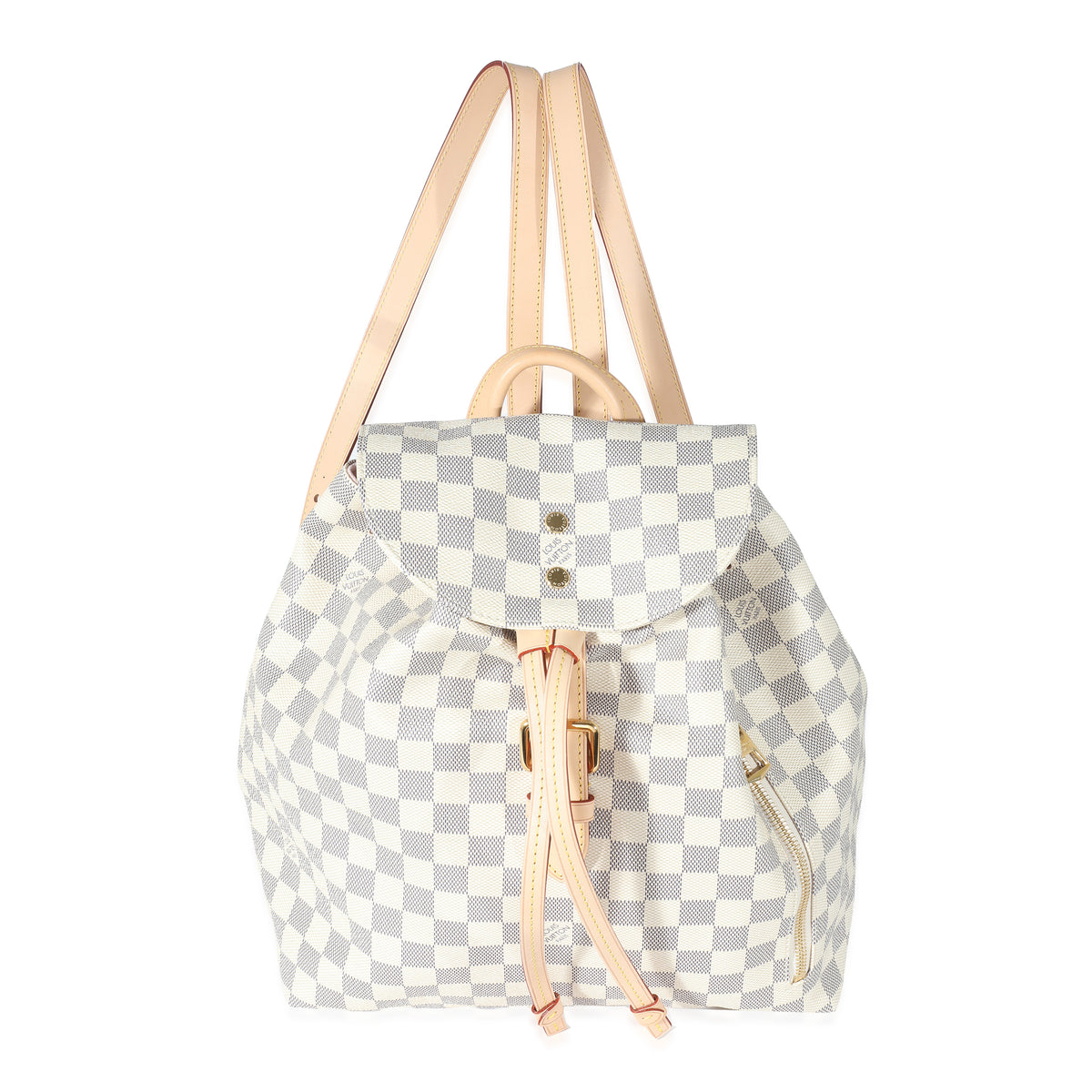 louis vuitton backpack sperone Damier Azur BB The sperone backpack looks cool and summery in damier azur canvas AUTHENTIC Louis Vuitton Sperone Backpack