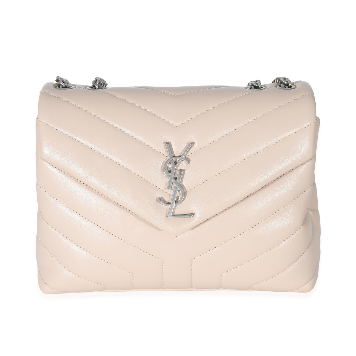 Saint Laurent Small Monogram Quilted Leather Bag in Pink