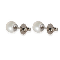 Tiffany & Co. Tiffany Signature 6.5mm Pearls Earrings in 18k White Gold