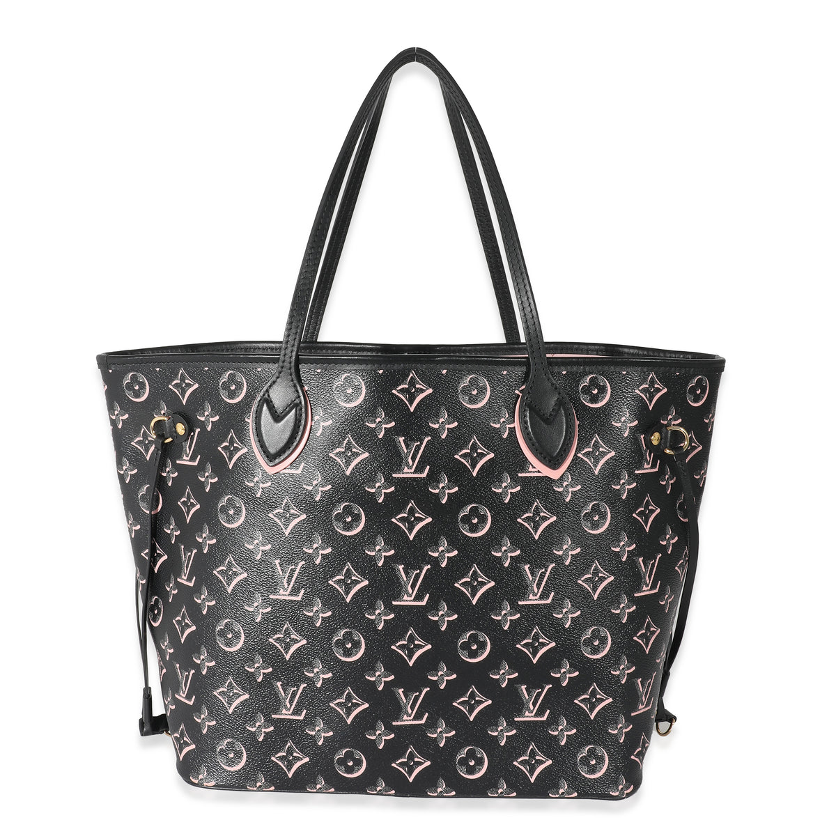 Louis Vuitton Black Pink Monogram Canvas Fall For You Neverfull MM, myGemma