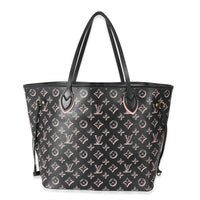 Louis Vuitton Black Pink Monogram Canvas Fall For You Neverfull MM