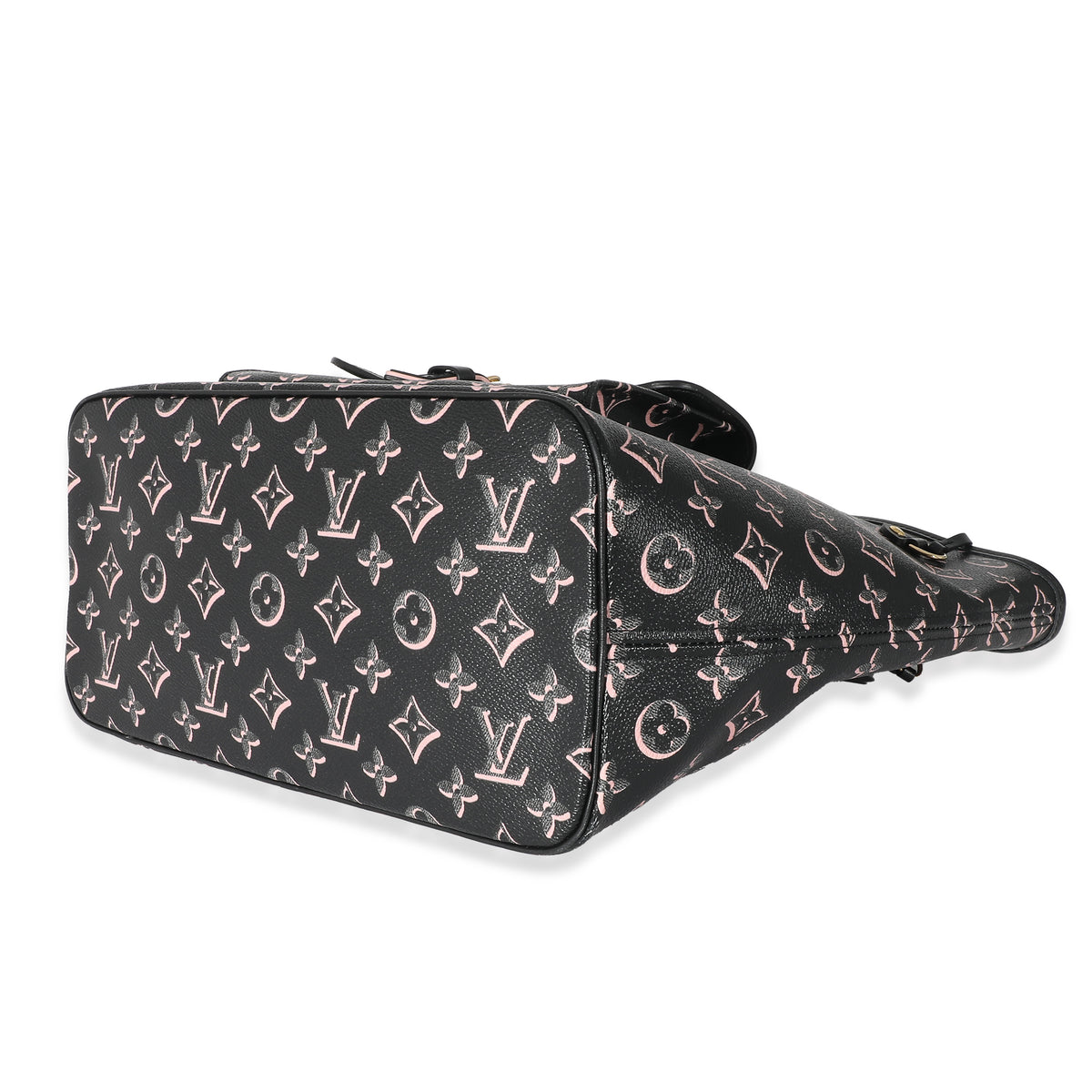 Louis Vuitton Black Pink Monogram Canvas Fall For You Neverfull MM