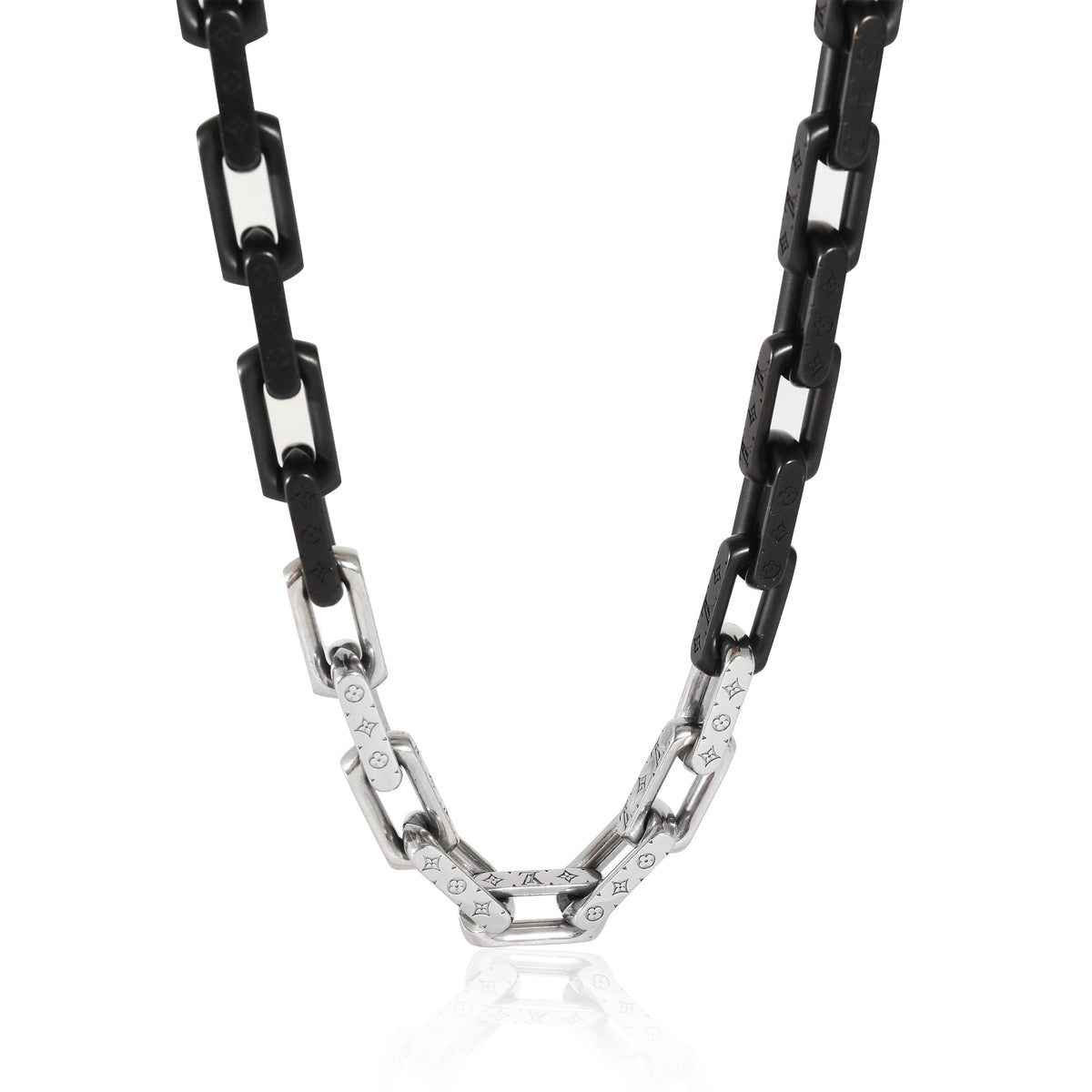 Louis Vuitton Monogram Chain Necklace in Base Metal, myGemma