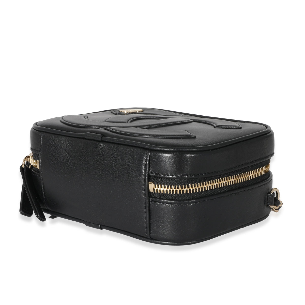 Chanel Black Lambskin CC Mania Camera Bag