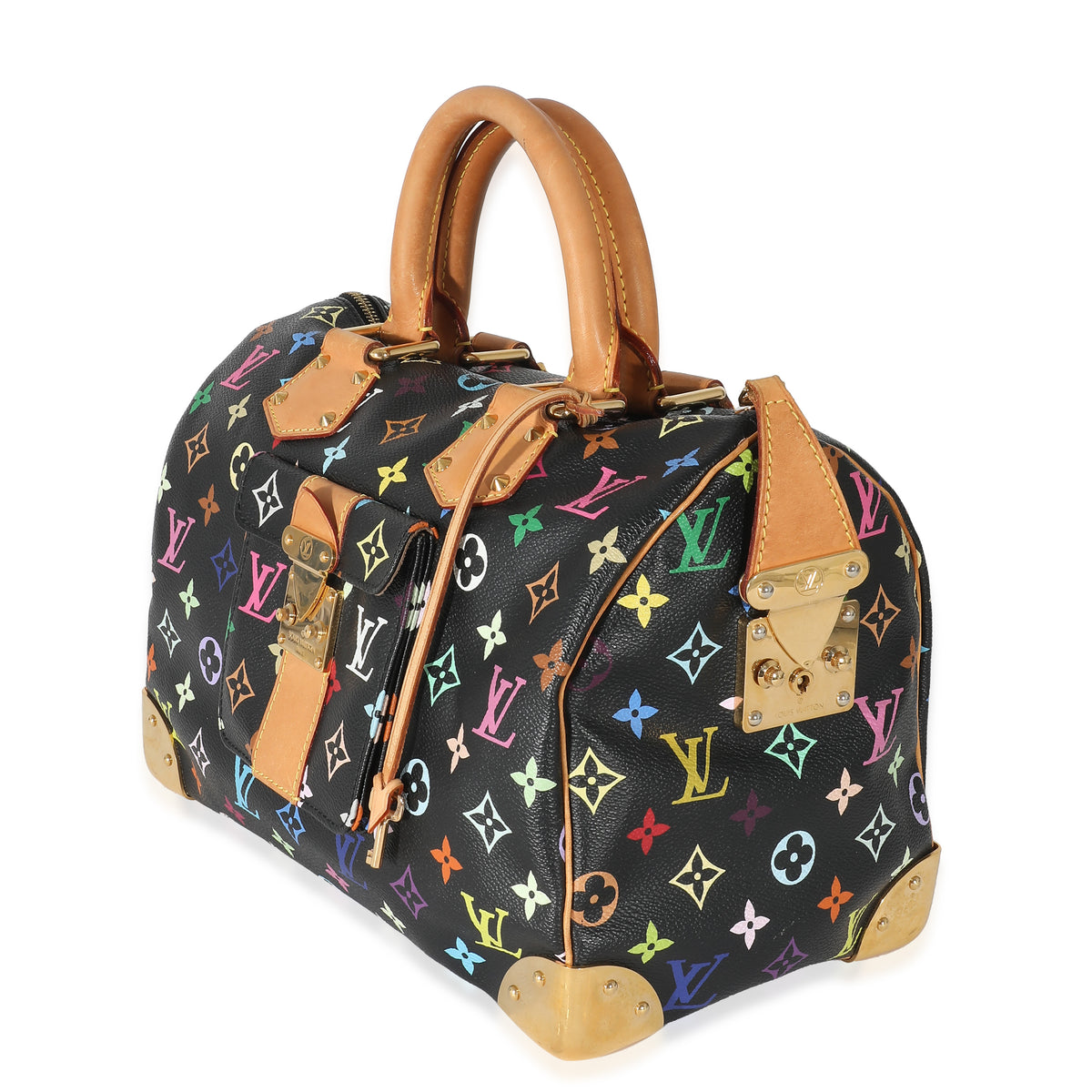 Louis Vuitton, Bags, Louis Vuitton Takashi Murakami X Louis Vuitton Black  Monogram Multicolore Speedy