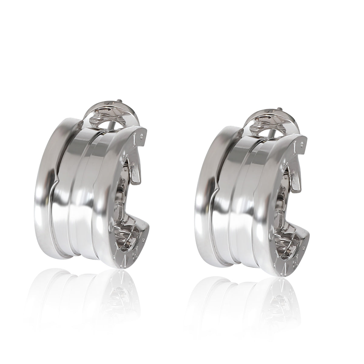 BVLGARI B.zero1 Hoop Earrings in 18K White Gold