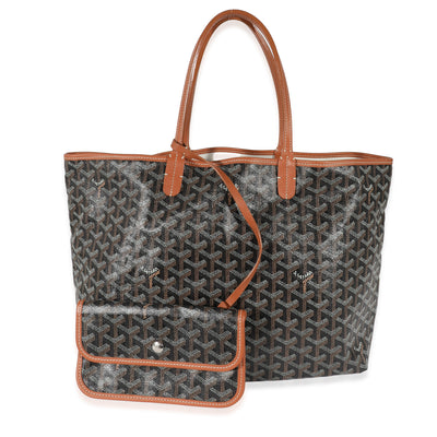 Goyard Black Gold Goyardine Canvas Saint Louis PM