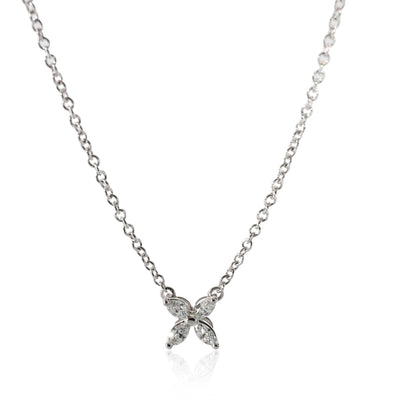 Tiffany & Co. Victoria Mini Pendant in Platinum 0.16 CTW