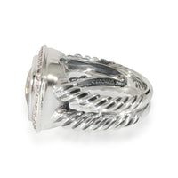 David Yurman Albion Prasiolite Ring in Sterling Silver Green 0.22 CTW