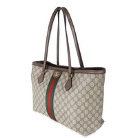 Gucci Beige GG Supreme Medium Ophidia Tote