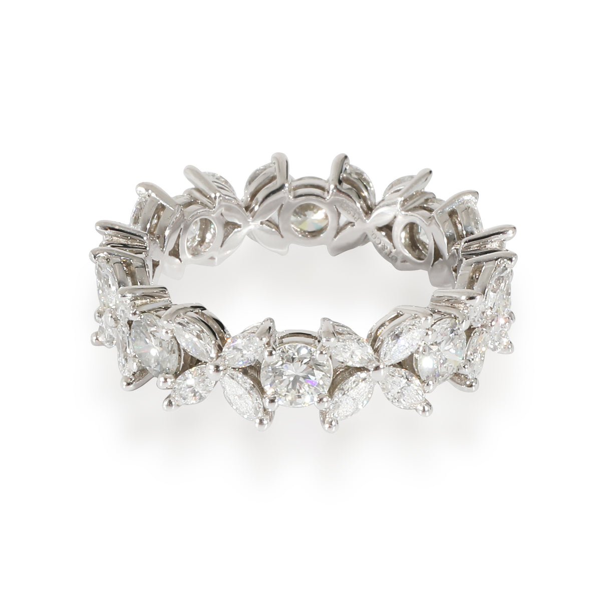 Tiffany & Co. Victoria Diamond Eternity Ring in Platinum 1.75 CTW