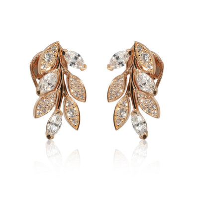 Tiffany & Co. Victoria Earrings in 18k Rose Gold 1.24 CTW