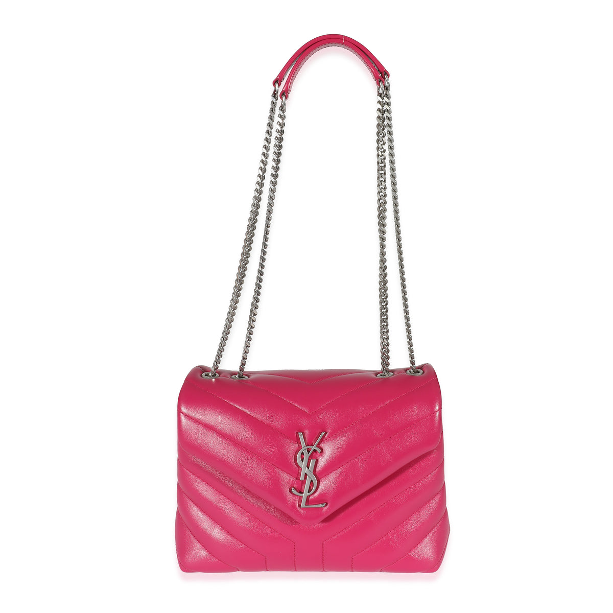 Saint Laurent Fresh Fuchsia Calfskin Small Loulou