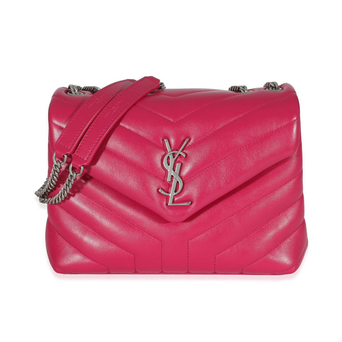 Saint Laurent Fresh Fuchsia Calfskin Small Loulou