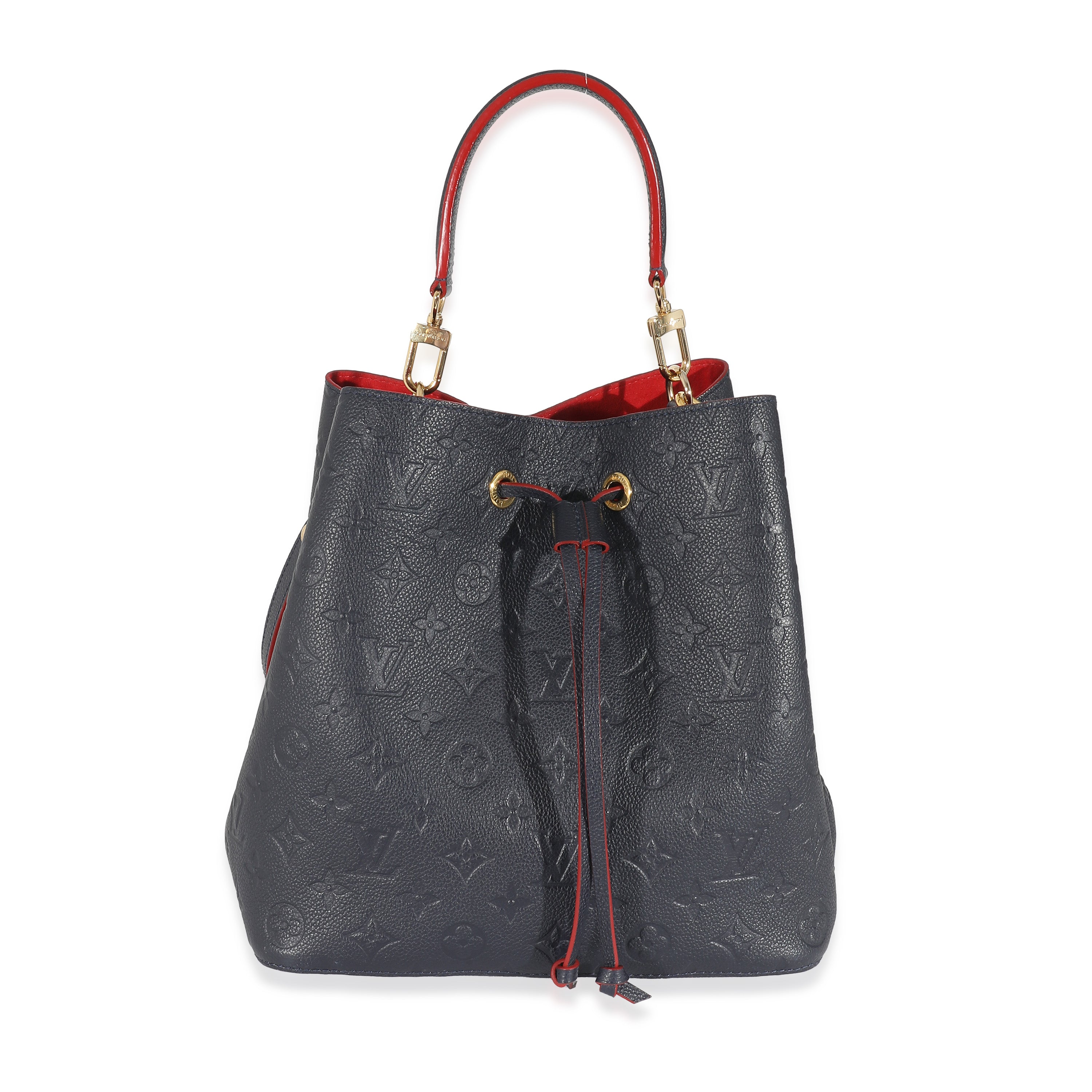 Louis Vuitton, Bags, Louis Vuitton Neo Noe Bucket Shoulder Bag Empreinte  Marine Rouge Empreinte Blue