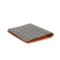 Goyard Black Tan Goyardine Canvas Grenelle Passport Cover