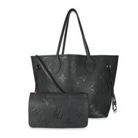 Louis Vuitton Black Empreinte Neverfull MM