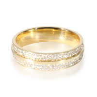 Tiffany & Co. T Wide Pave Diamond Ring in 18k Yellow Gold 0.73 CTW