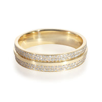 Tiffany & Co. T Wide Pave Diamond Ring in 18k Yellow Gold 0.73 CTW