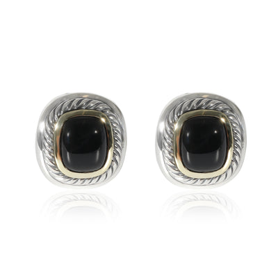 David Yurman Albion Onyx Earrings in 14k Yellow Gold/Sterling Silver