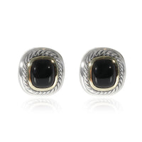 David Yurman Albion Onyx Earrings in 14k Yellow Gold/Sterling Silver