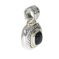 David Yurman Albion Onyx Enhancer Pendant in 14k Yellow Gold/Sterling Silver