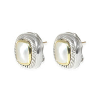 David Yurman Albion Mabe Pearl Earrings in 14k Yellow Gold/Sterling Silver