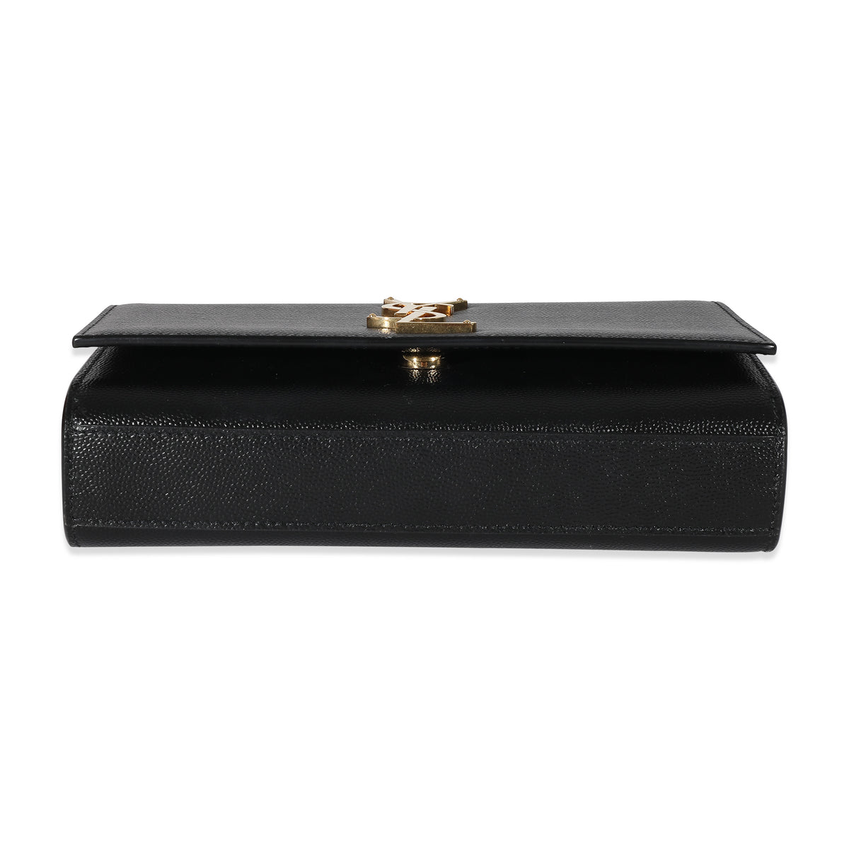 Saint Laurent Black Grain De Poudre Small Monogram Kate Bag