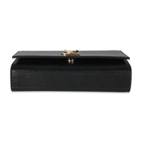 Saint Laurent Black Grain De Poudre Small Monogram Kate Bag