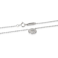 Tiffany & Co. 1837 Circle Diamond Pendant in 18k White Gold D-E VVS 0.06 CTW