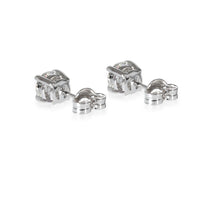 Diamond 4 Prong Stud Earring in 18K White Gold D VVS1 1.38 CTW