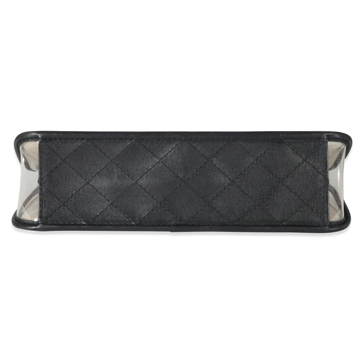 Chanel Black Lambskin PVC Sand By The Sea Medium Flap Bag