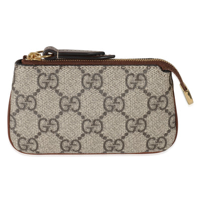 Gucci Beige GG Supreme Key Pouch