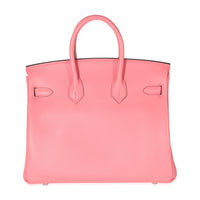 Hermès Rose Azalee Swift Birkin 25 PHW