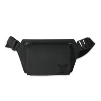 Louis Vuitton Black Grained Calfskin Aerogram Takeoff Sling Bag