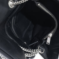 Saint Laurent Black Matelassé Leather Medium Loulou Bag