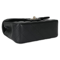 Chanel Black Quilted Lambskin Mini Top Handle Rectangular Flap