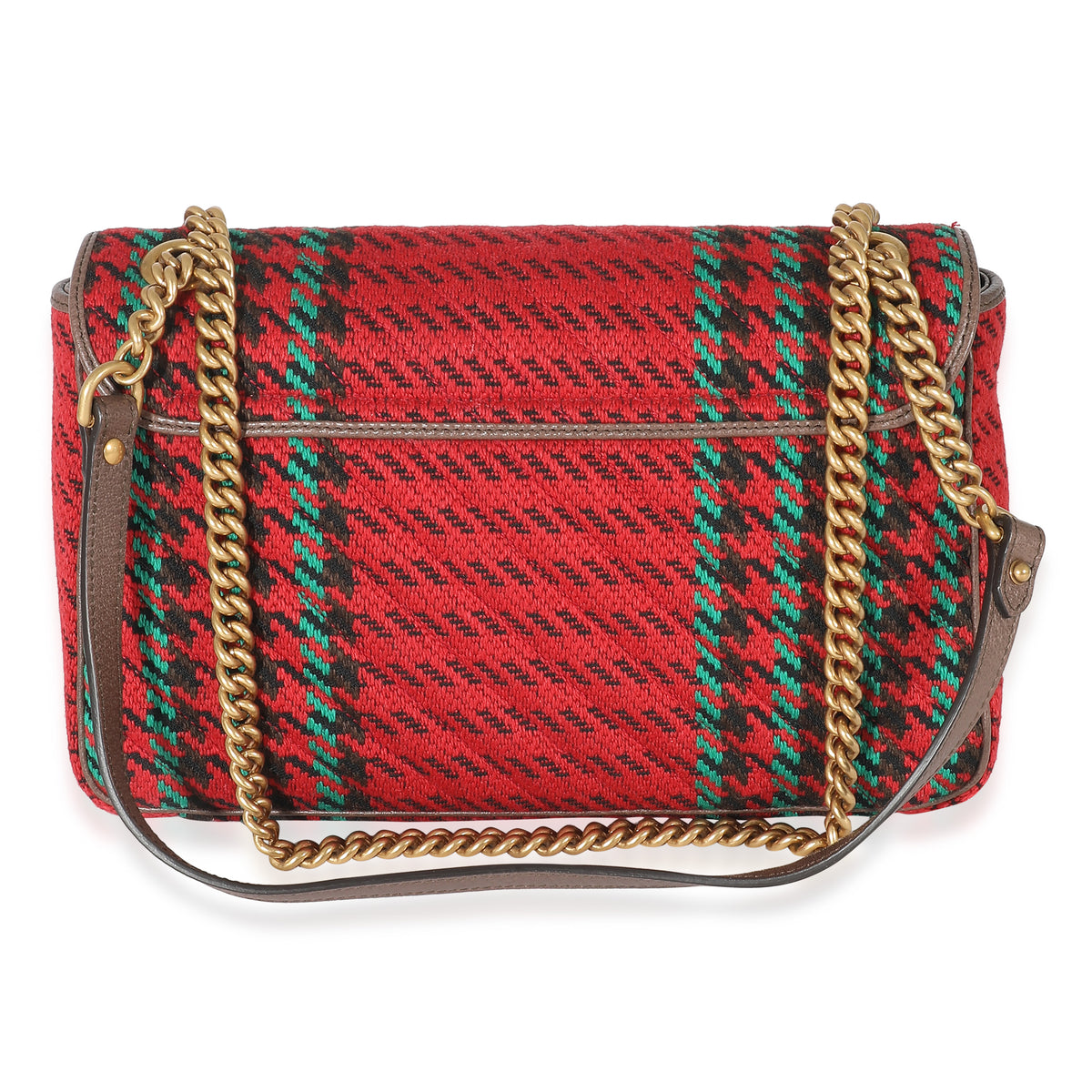 Gg marmont small houndstooth shoulder bag sale