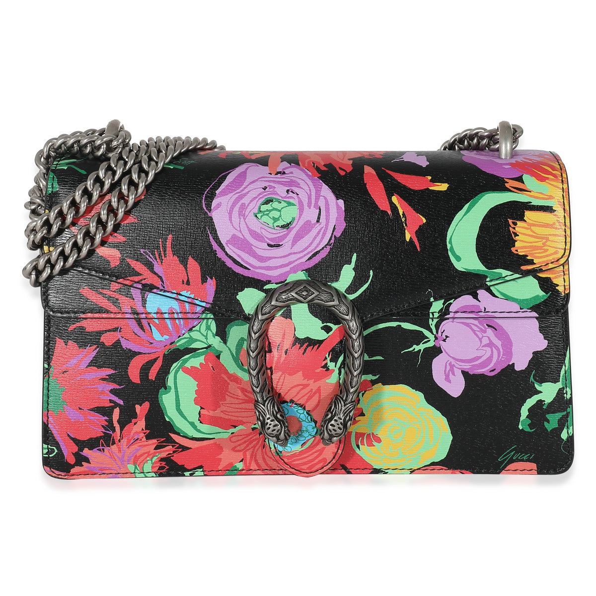 Gucci x Ken Scott Multicolor Floral Leather Small Dionysus