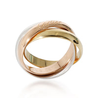 Cartier Trinity Ring in 18kt Tri-Color Gold