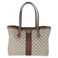 Gucci Beige GG Supreme Medium Ophidia GG Tote