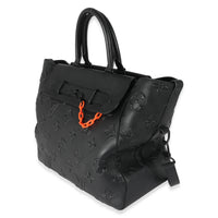 Louis Vuitton Black Monogram Cowhide Catwalk Steamer Tote