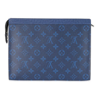 Louis Vuitton Blue Monogram Taigarama Pochette Voyage MM