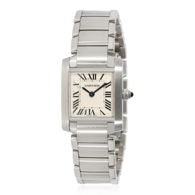 Cartier Tank Francaise W51008Q3 Womens Watch in  Stainless Steel