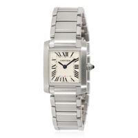 Cartier Tank Francaise W51008Q3 Womens Watch in  Stainless Steel