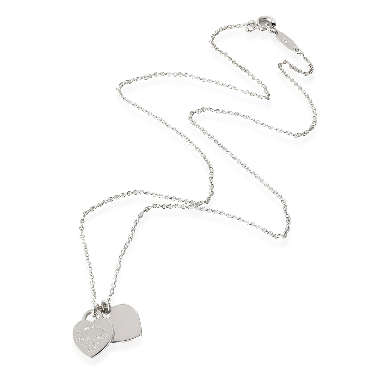 Tiffany & Co. Return To Tiffany Double Heart Tag Pendant in Sterling Silver