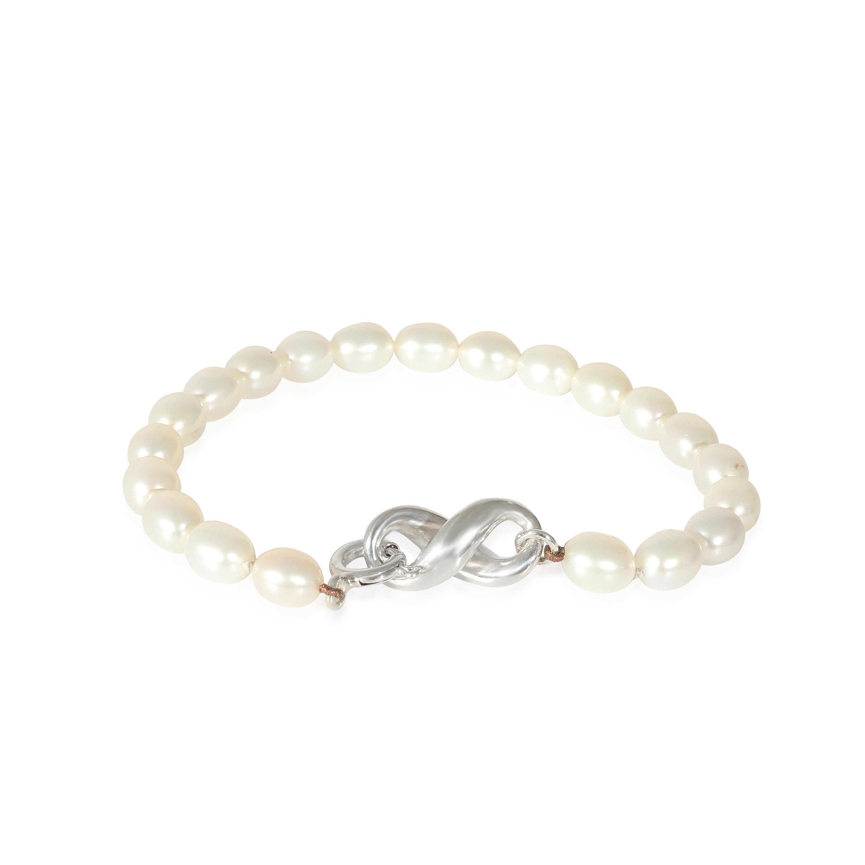 Tiffany & Co. Fresh Water Infinity Clasp Pearl Bracelet in