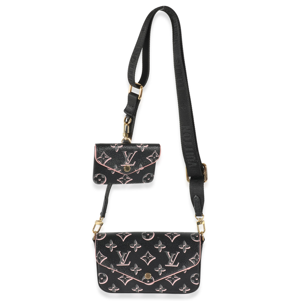 Louis Vuitton Black Monogram Fall For You Felicie Strap & Go