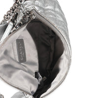 Chanel Silver Metallic Calfskin Banane Waist Bag