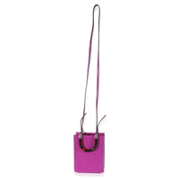 Fendi Purple FF Technical Fabric Vitello Mini Sunshine Shopper